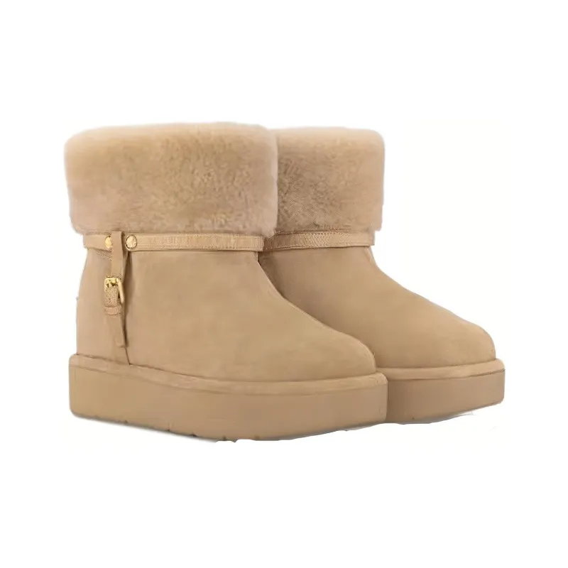 LOUIS VUITTON Aspen Snow Boots Women's Beige-1