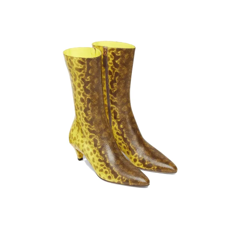 FENDI Ankle Boots 4.5cm Women's Yellow-2