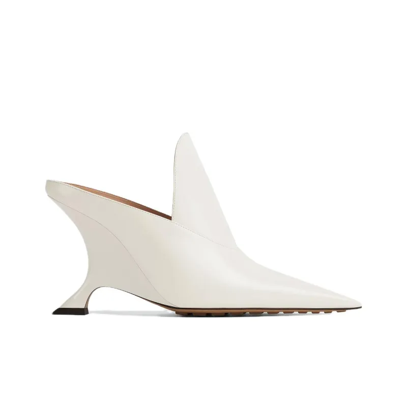 Bottega Veneta Slim Heel High Heels 9cm Women's White-1