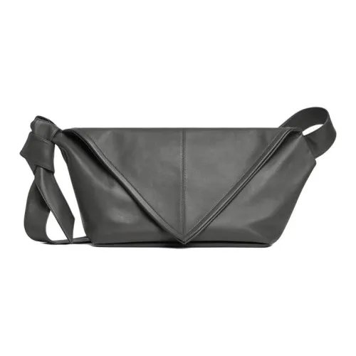 Bottega Veneta Calfskin Crossbody Bag Shoulder Bag Men's Elastic Leather