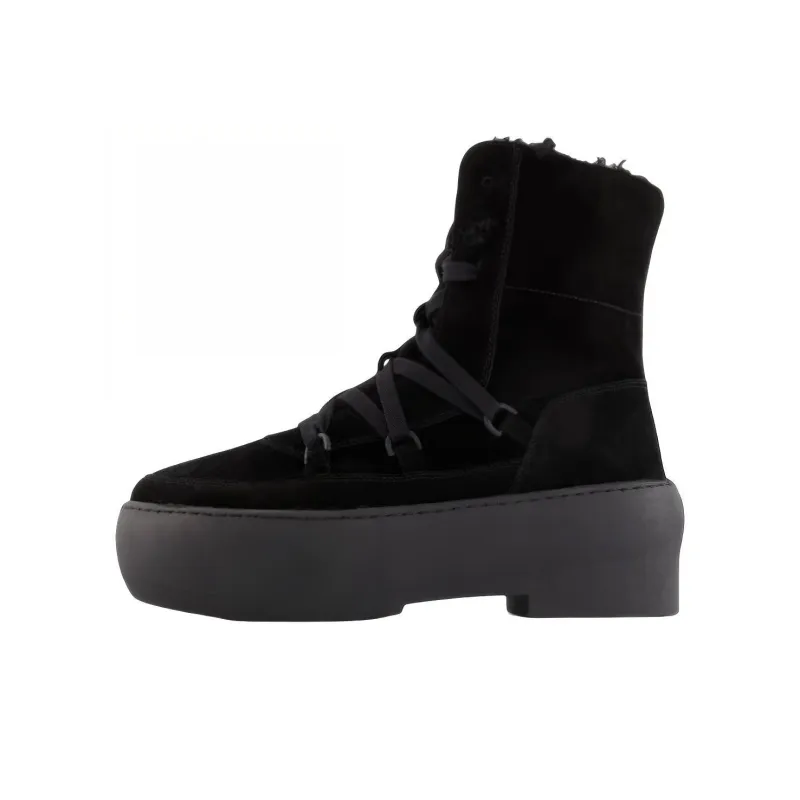 GIABORGHINI Flatform Lace-up Suede Boots-0