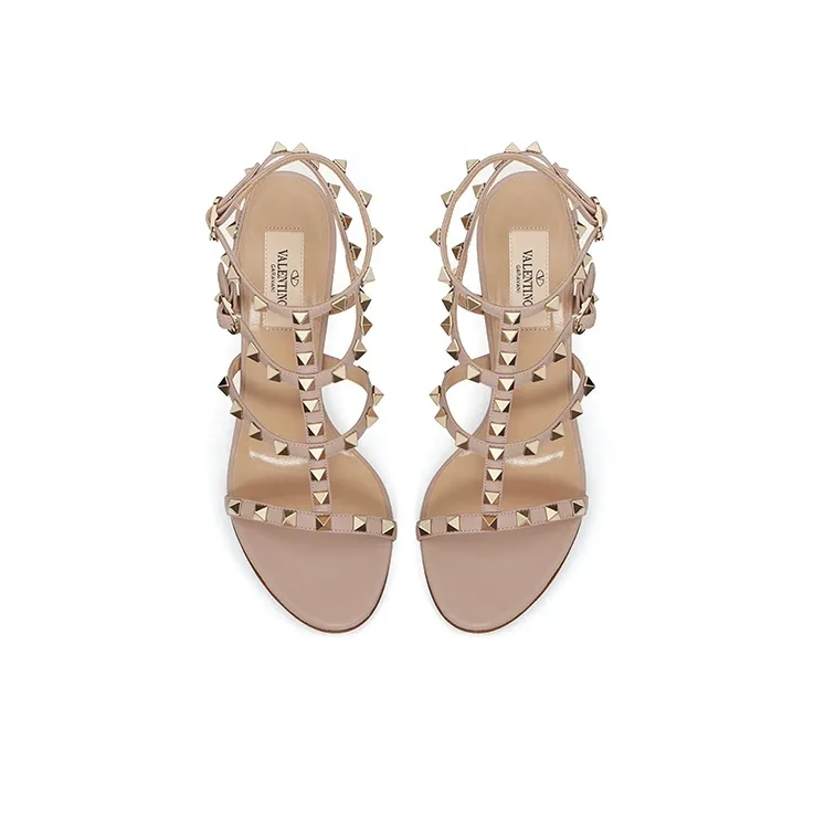Valentino Slim Heel High Heels 10cm Women's Nude-3