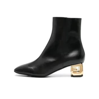 Givenchy 50mm Logo plaque Leather Boots