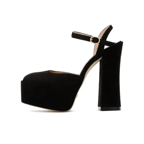 Stuart Weitzman/SW Skyhigh Chunky Heel High Heels Women's Black