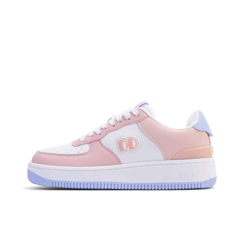 GLO BULL Skateboard Shoes Women's Low Top White Pink Purple-0