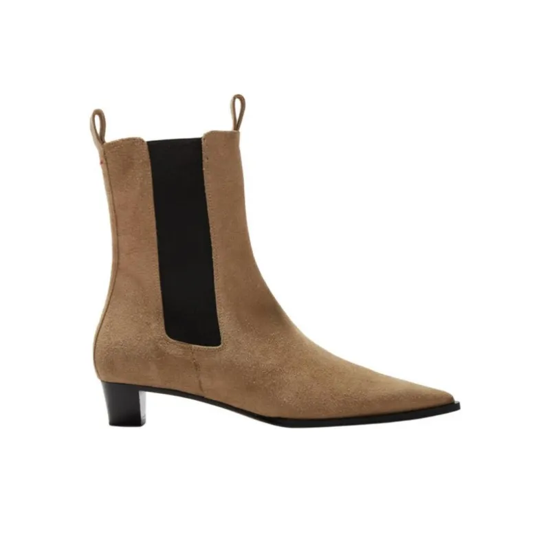Aeyde Kiki Short Chelsea Boots 3cm Women's Umber-1