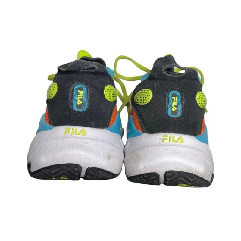 FILA Ray Tracer Evo 2 Anti-Slip Wear-Resistant Low-Top Casual Running Shoes Women's Blue Orange-2