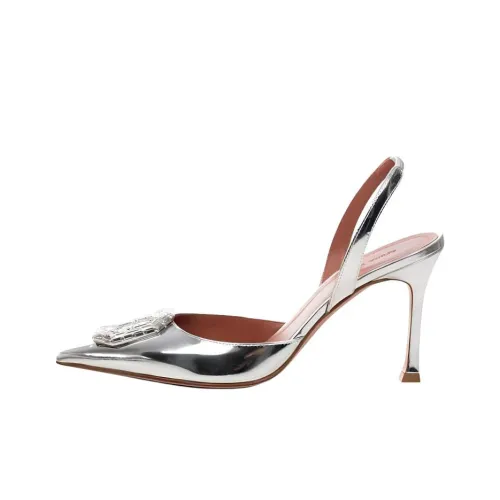 AMINA MUADDI Camelia Pointed Toe Slingback Pumps