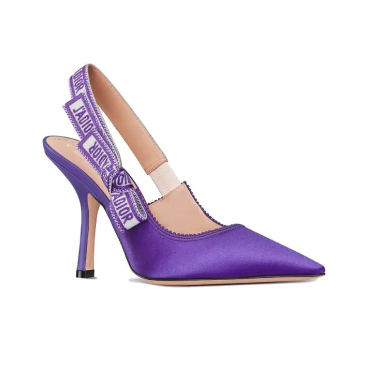 DIOR J'Adior Slim Heel High Heels 10cm Women's Purple-2