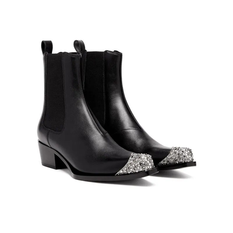 DIESEL D-Calamity AB Leather Boots-3