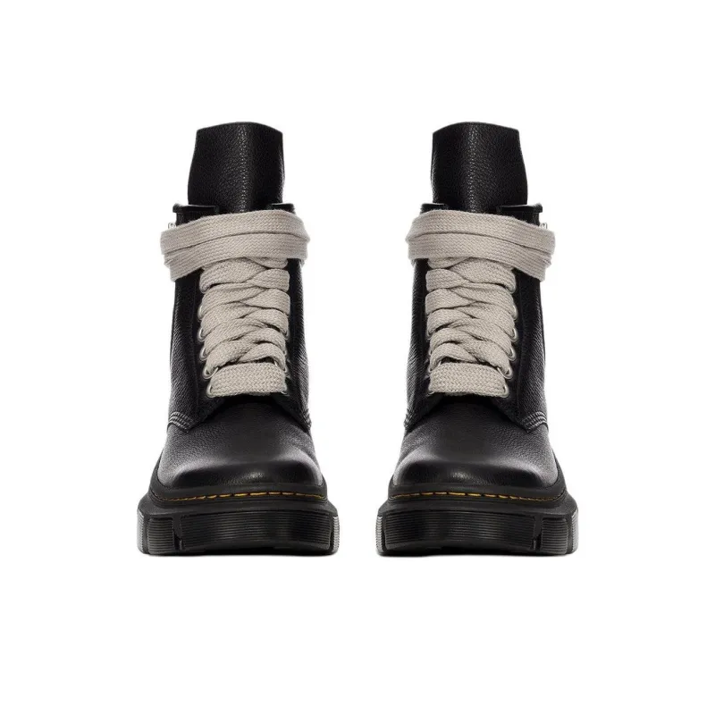 RICK OWENS/RO Short Martin Boot Men's Black-3