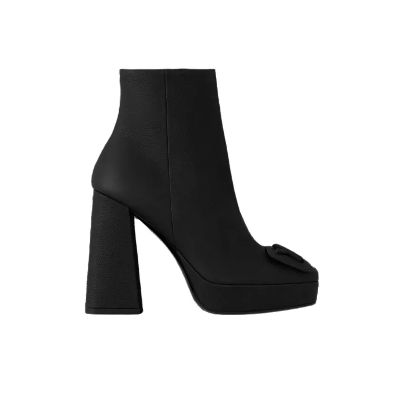 LOUIS VUITTON Shake Ankle Boots 9.5cm Women's Black-1