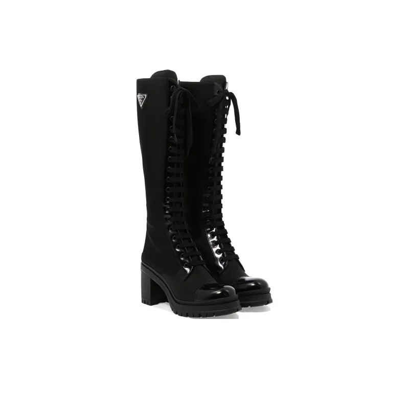 PRADA Knee-high Boots Women's Black-3