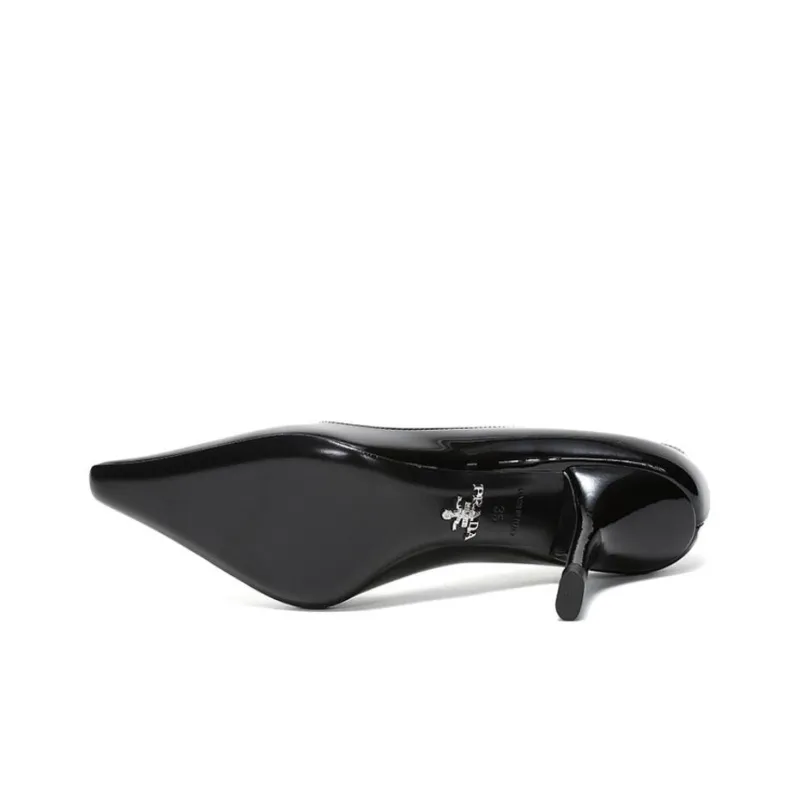 PRADA Satin Pumps 'Black' Women's-5