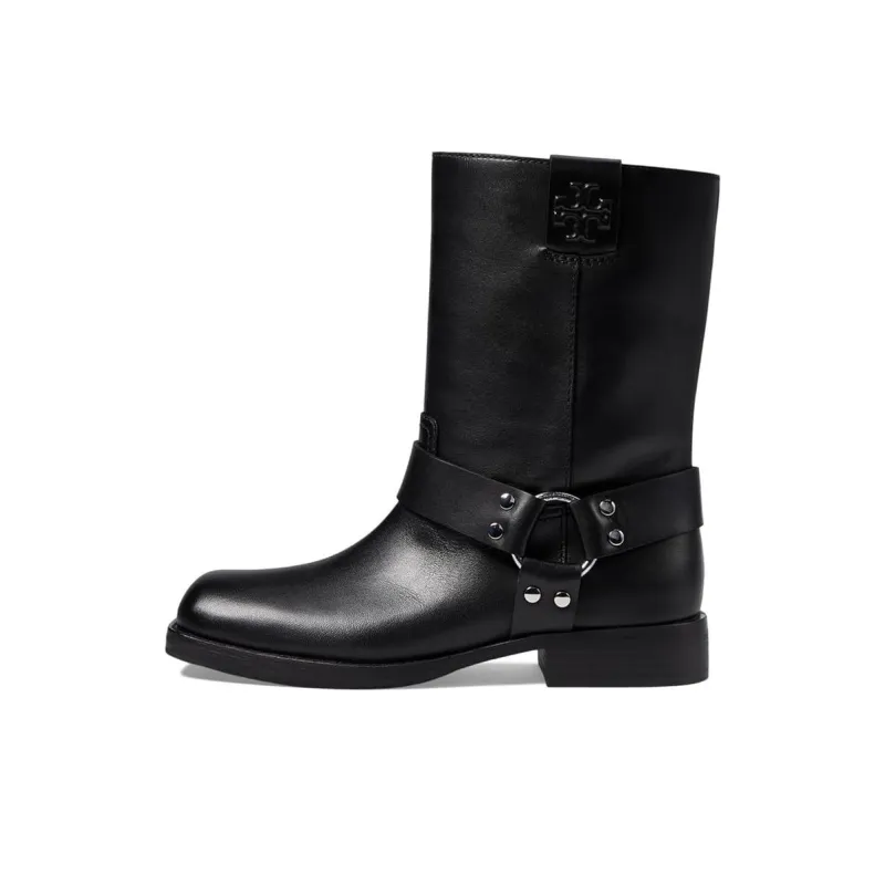 TORY BURCH Double T Leather Ankle Boots-0