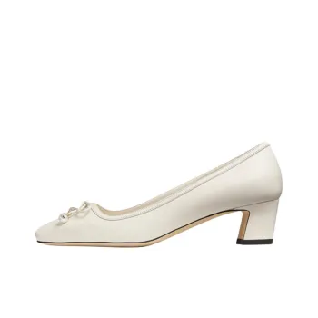 Jimmy Choo Elme Spool Heel High Heels Women's White