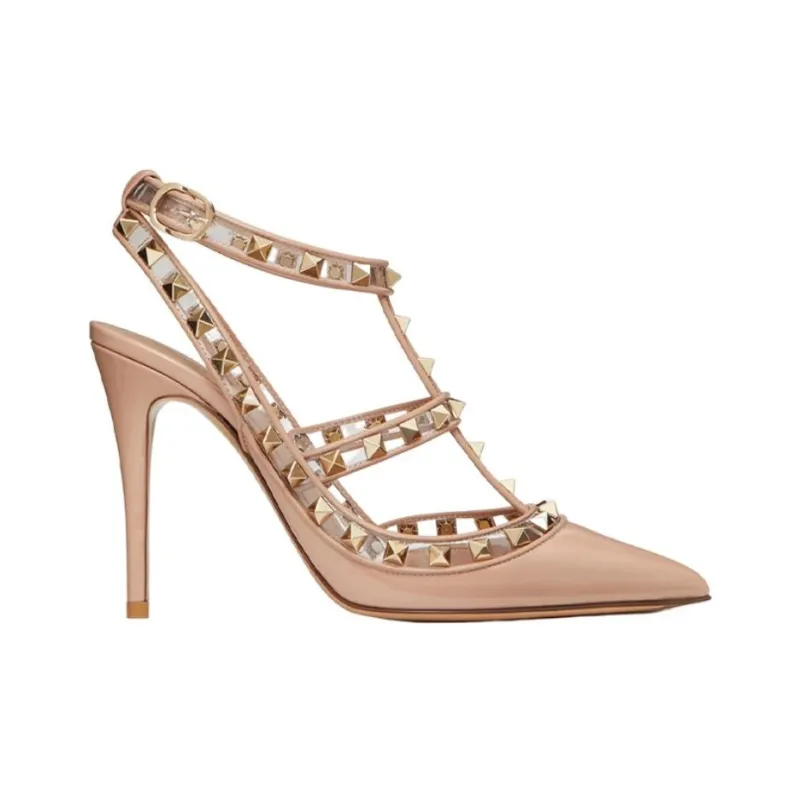 Valentino Rockstud Pumps Pink Women's-1
