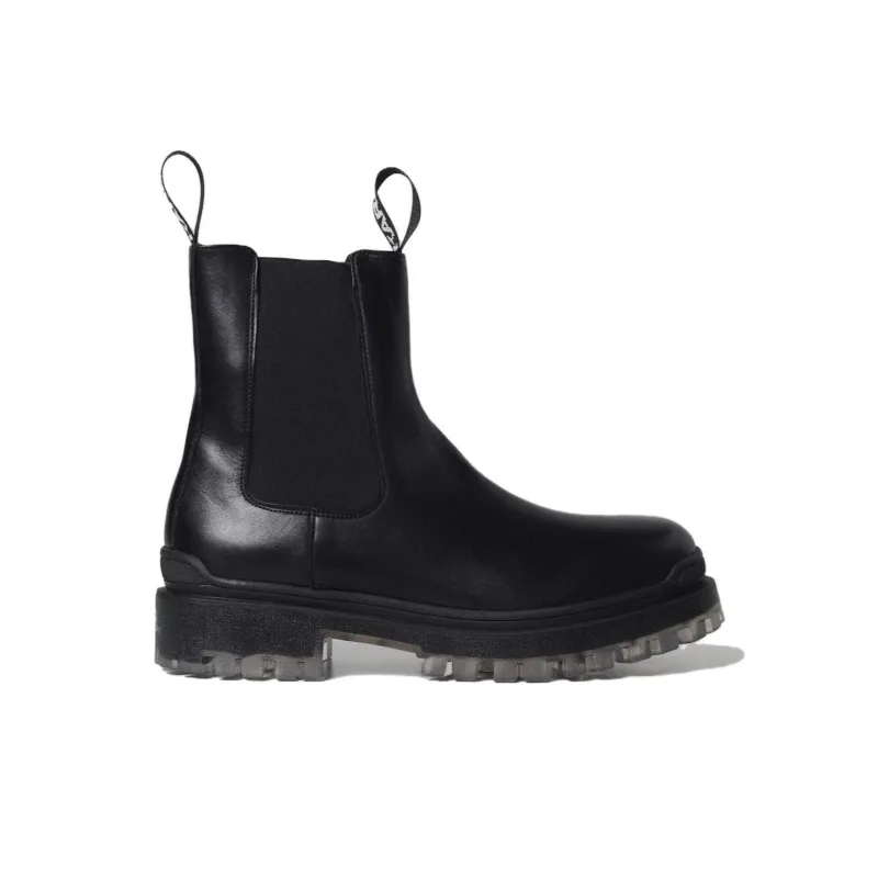 KARL LAGERFELD Short Chelsea Boots Men's Black-1