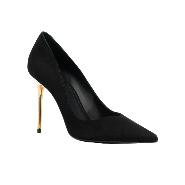 BALMAIN Black Suede Pumps-1