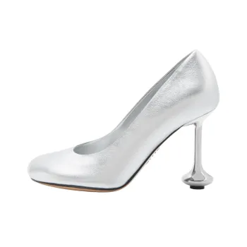 LOEWE Toy Irregular Heel High Heels 9cm Women's Silver