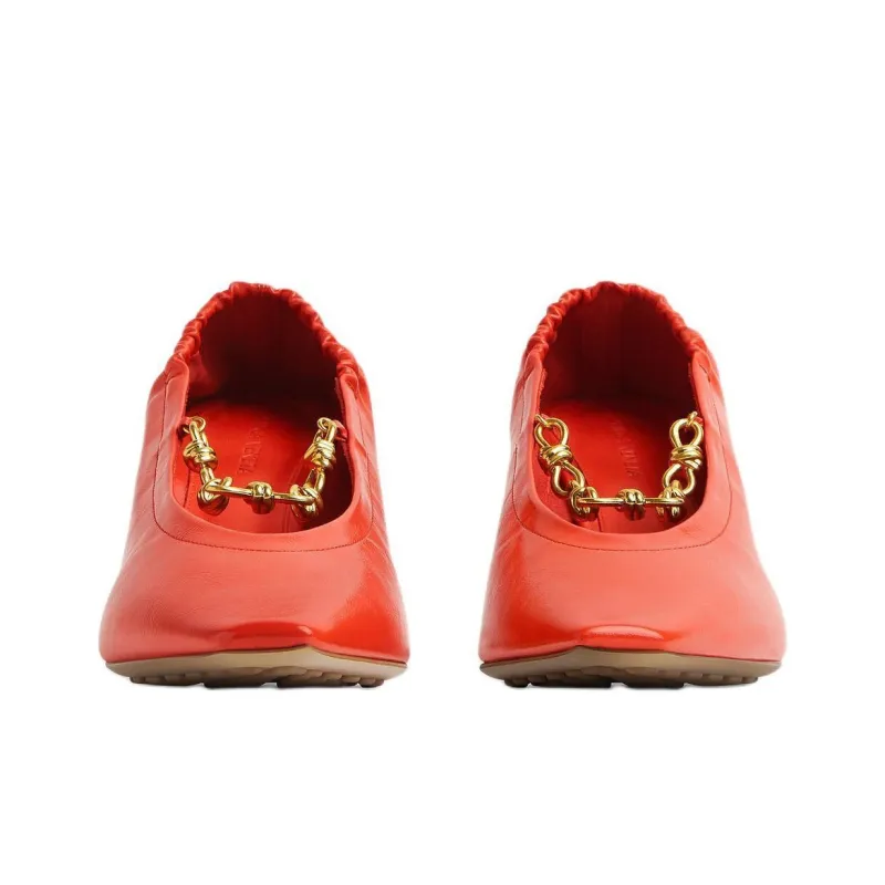 Bottega Veneta Sharp Slim Heel High Heels 6cm Women's Orange-2