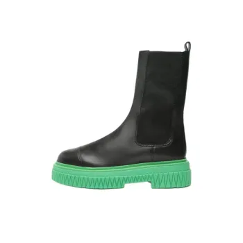 Schutz Short Chelsea Boots 5cm Women's Black Green