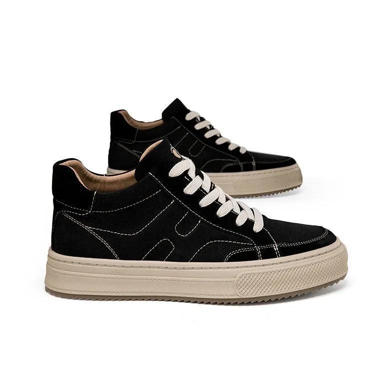 HANG TEN Lightweight Height Increasing Wear-Resistant Slip-Resistant Low-Top Skateboard Shoes Men's-5