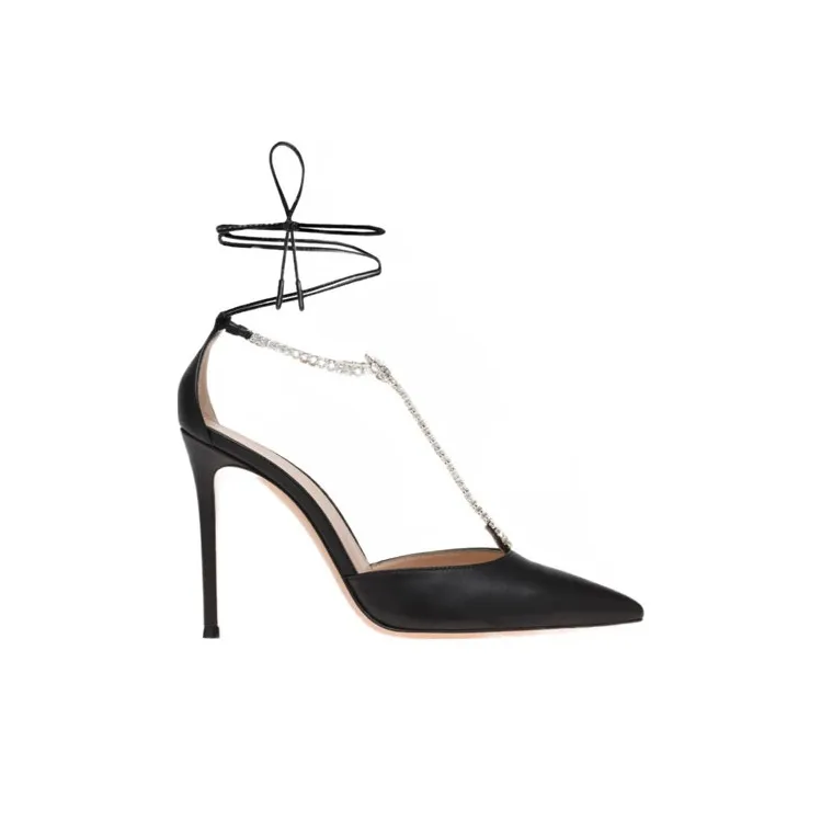 GIANVITO ROSSI Brilliant Slim Heel High Heels 10.5cm Women's Black-1