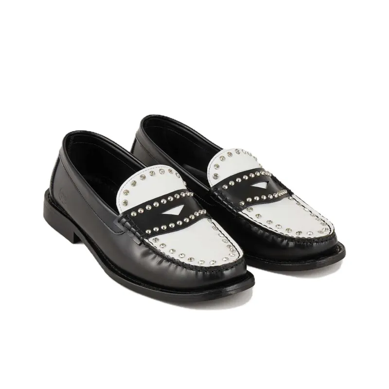Sandro Loafers Women's Black White-1
