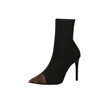 LOUIS VUITTON Chérie Ankle Boots Women's Black