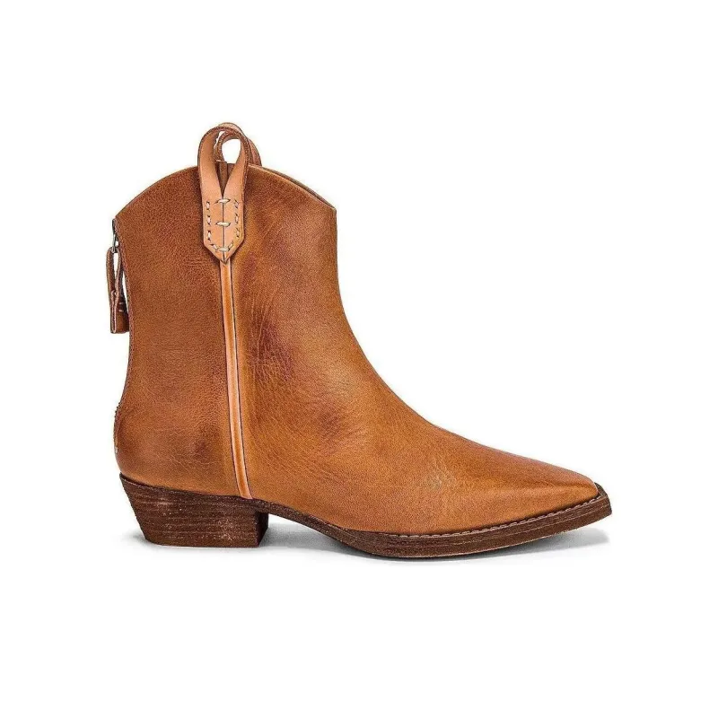 FREE PEOPLE Ankle Boots 4cm Women's Brown-1