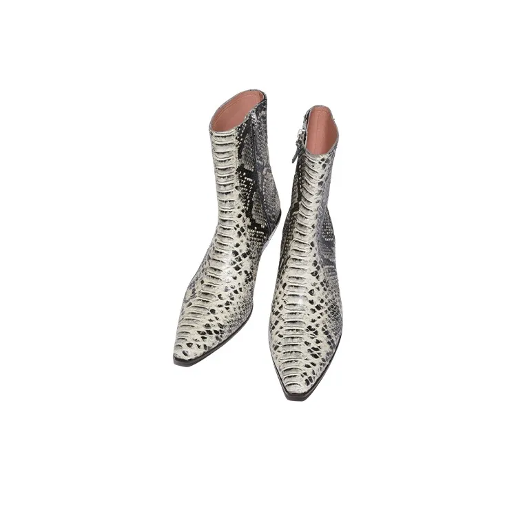 Acne Studios Ankle Boots Women's Black White Silver-2
