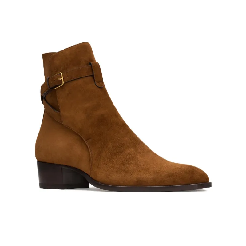 SAINT LAURENT Wyatt Jodphur Boots-1