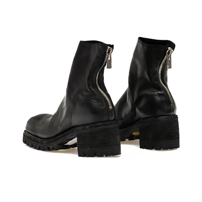 GUIDI Ankle Boots Unisex Black-3