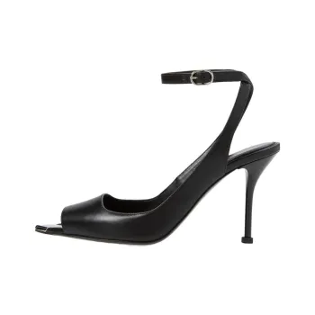 Alexander McQueen Punk Ankle Strap Pointed-Toe Sandals Women's