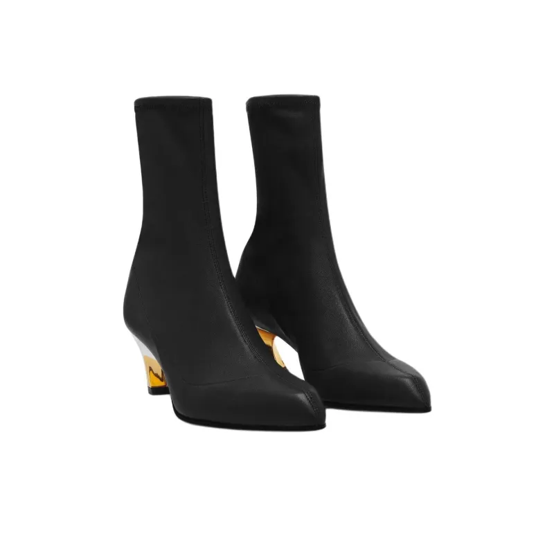 Alexander McQueen Pointed Toe Ankle Boots Women's-3