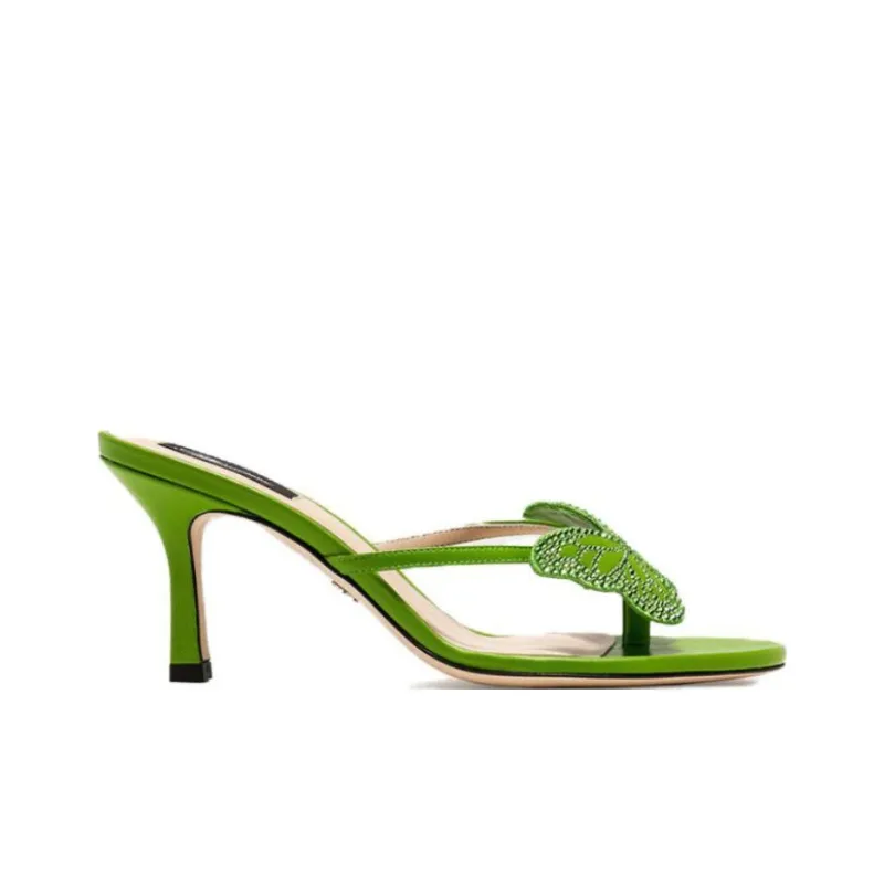 Blumarine Flip Flops 7.5cm Women's Green-1