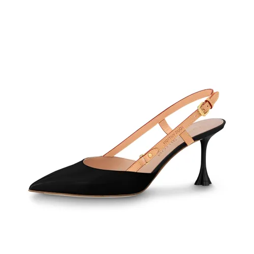 LOUIS VUITTON Blossom Slim Heel High Heels 7.5cm Women's Black