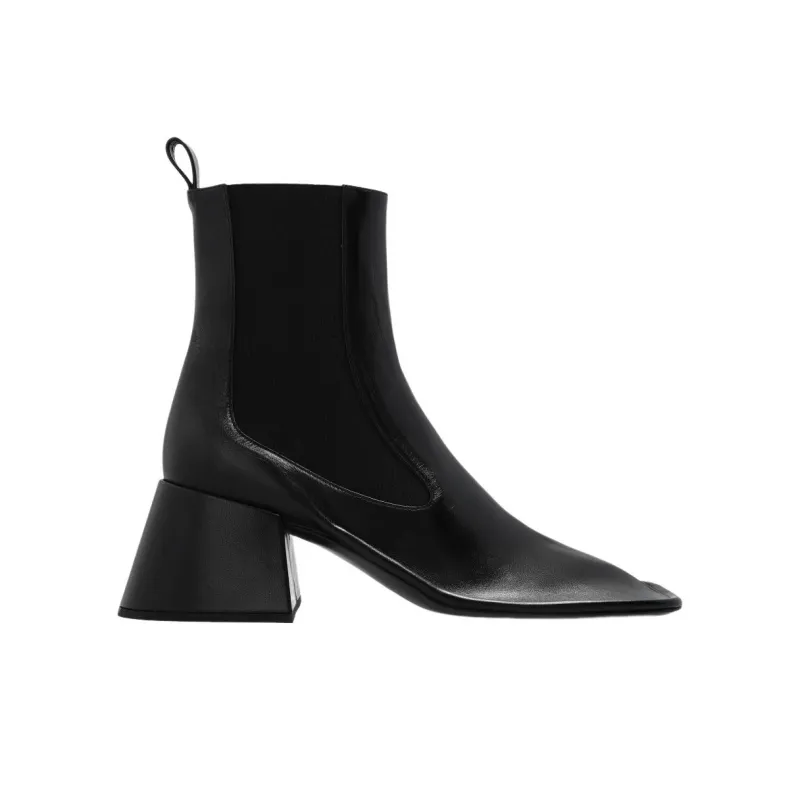JIL SANDER Square-toe 65 Ankle Boots-1