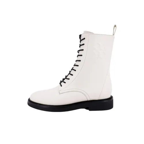 TORY BURCH Double T-embossed Leather Boots