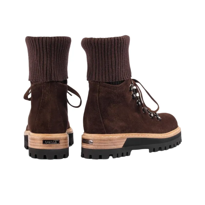 Le Silla St. Moritz 40m Suede Combat Boots Women's-3