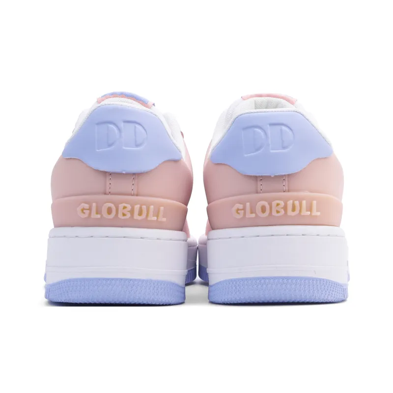 GLO BULL Skateboard Shoes Women's Low Top White Pink Purple-4