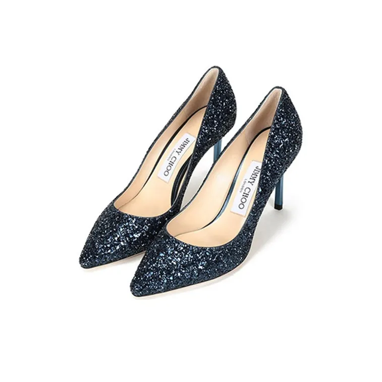 Jimmy Choo ROMY Slim Heel High Heels Women's Blue-2