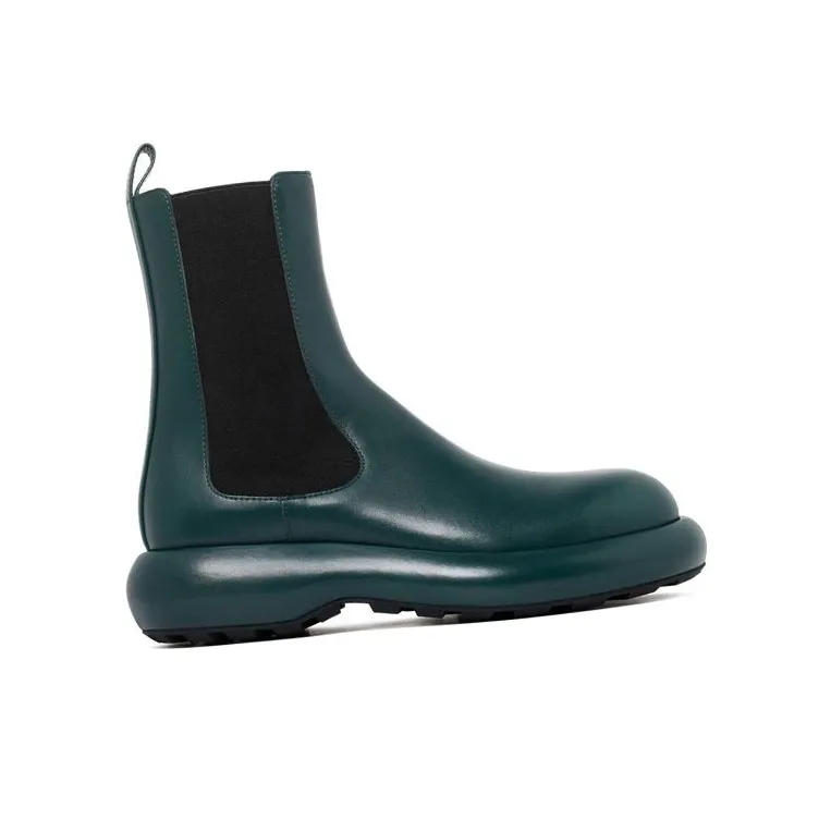 JIL SANDER Leather Ankle Boots-3