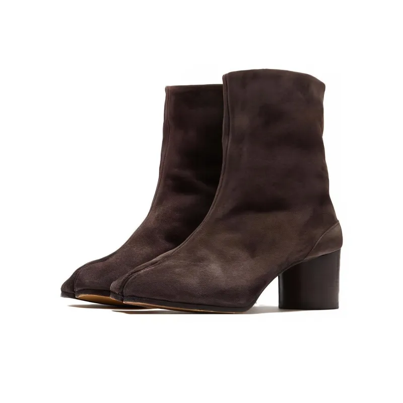 Maison Margiela Tabi 60mm Leather Boots-2