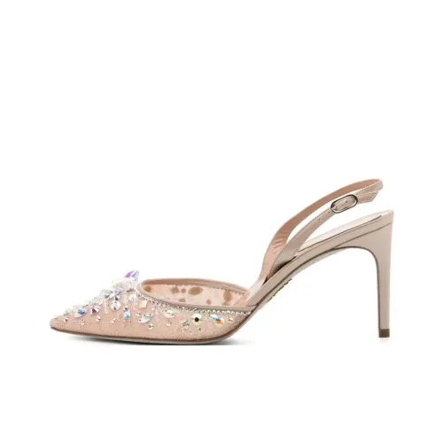René Caovilla Cinderella 105mm Leather Pumps