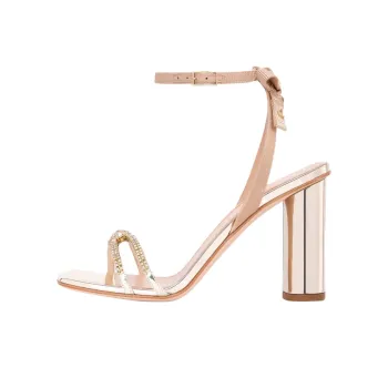 DIOR Sunset Chunky Heel High Heels Women's Gold
