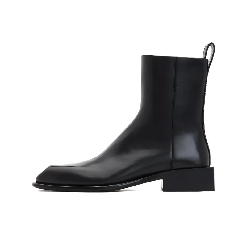 alexander wang Throttle 35mm Leather Ankle Boots-0