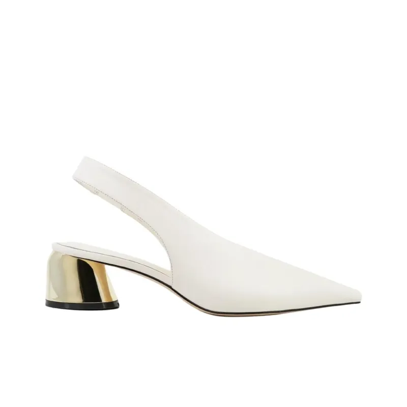 STUDIO AMELIA Toro 50 Chunky Heel High Heels Women's White-1