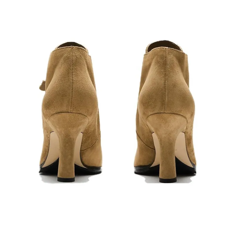 Burberry Storm 85mm Suede Ankle Boots-3